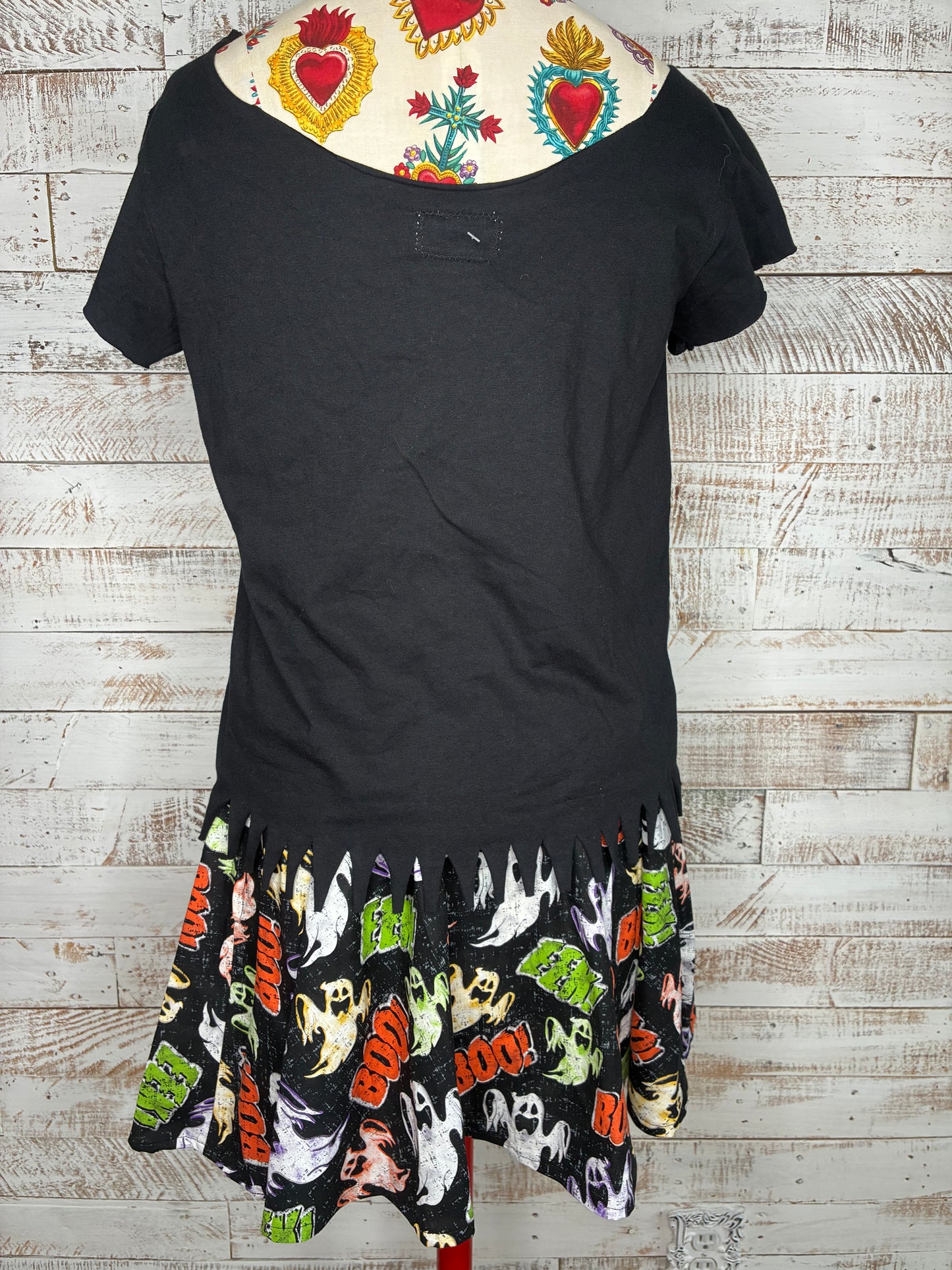 Starwolf Halloween circle skirt and scoop neck shirt set hand made by Carley
