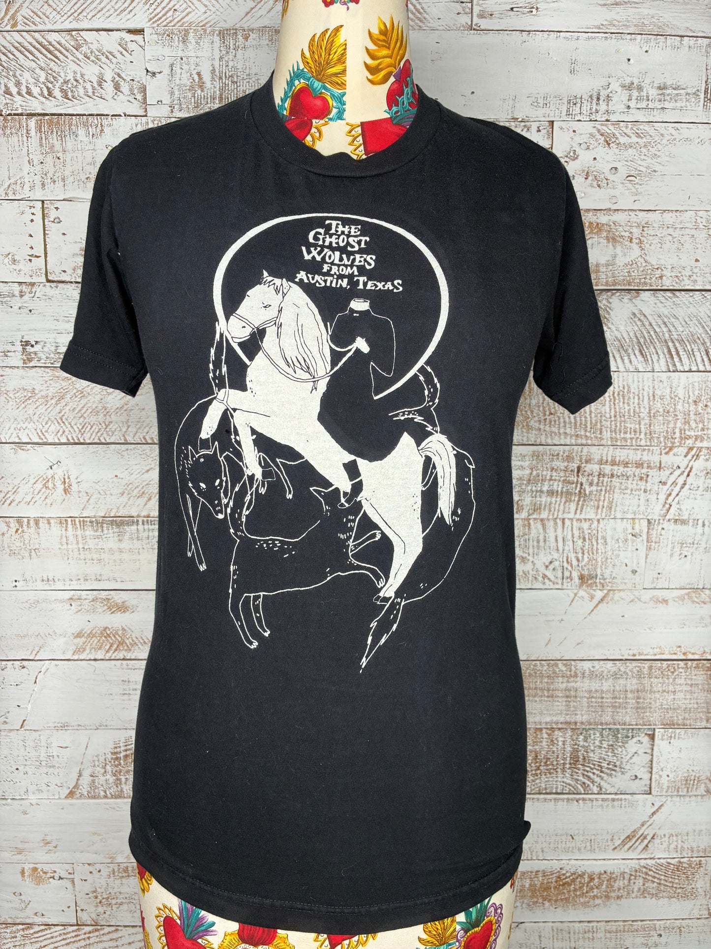 From the vaults! Headless horse woman t-shirt - one only! XS unisex