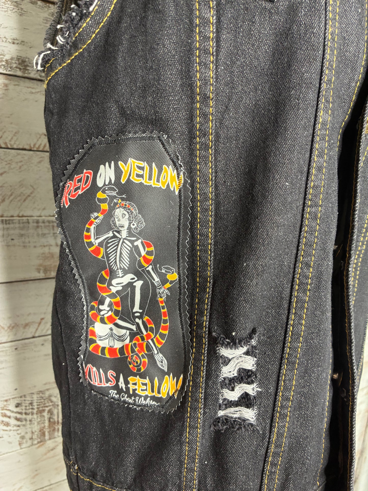 Ghost Wolves Vest - mn or women's M/L - one of a kind