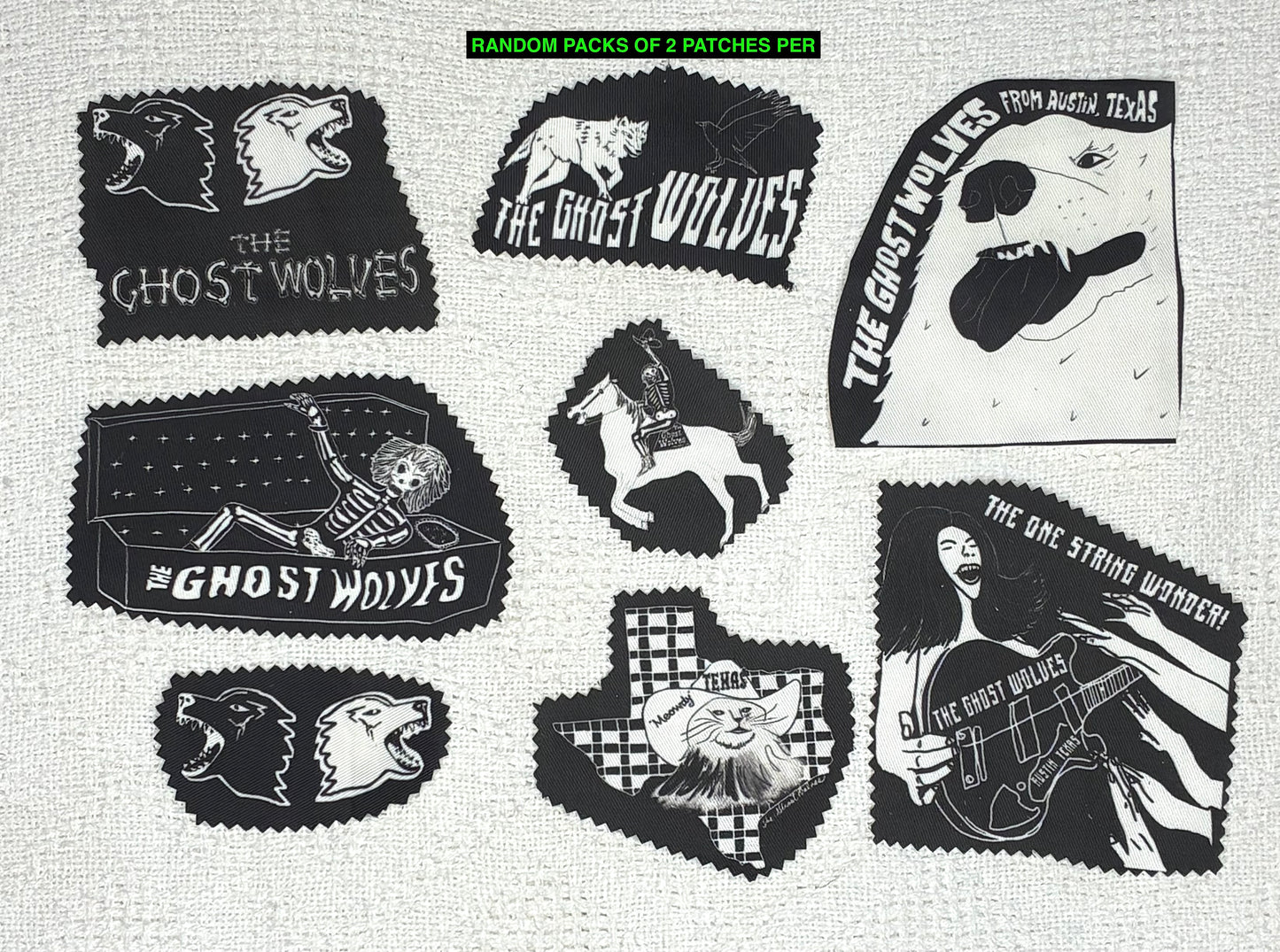 Sew-on Fabric Patches! L and S size