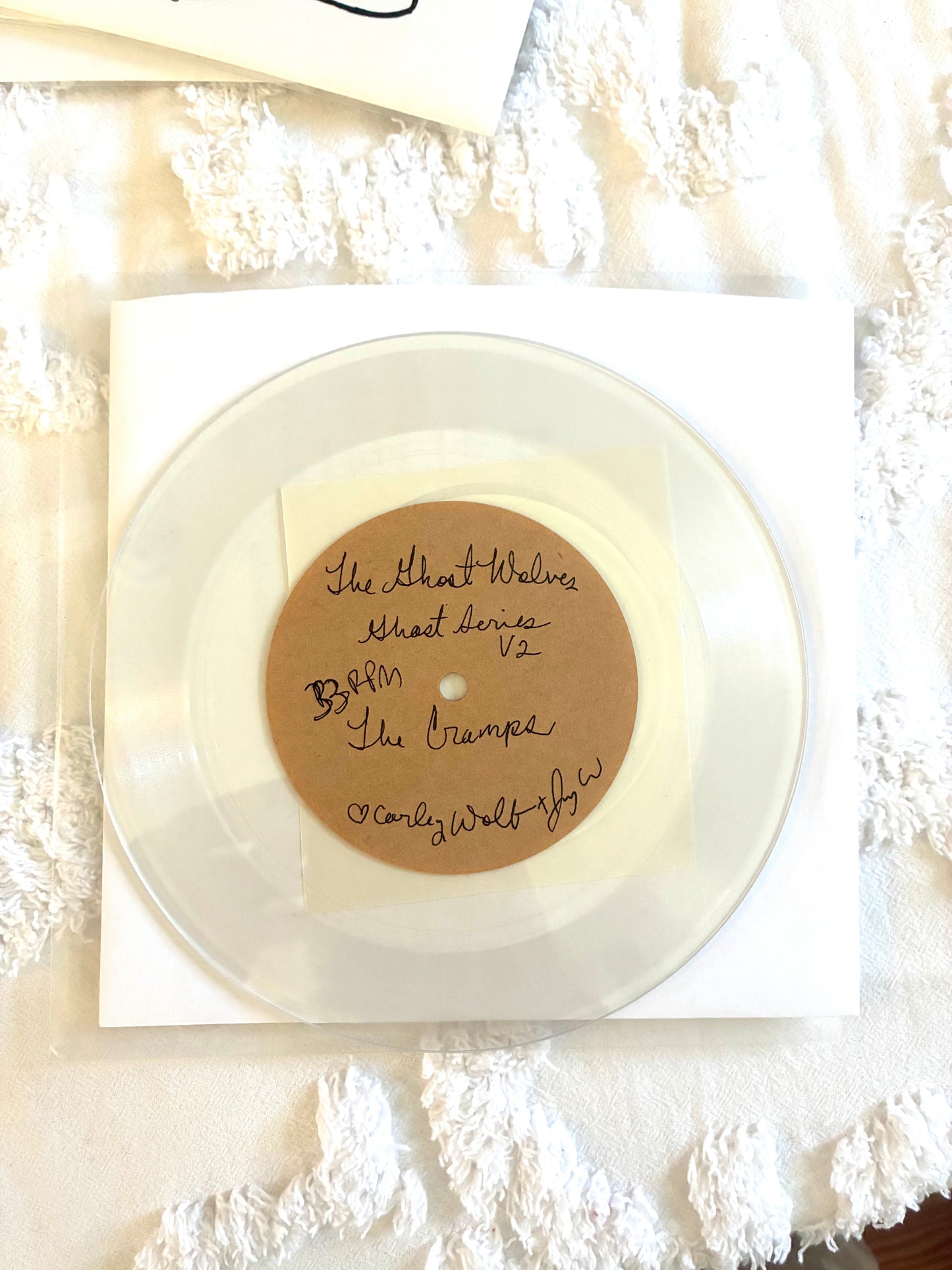GHOST SERIES V1 and V2: Lathe cut 7" vinyl (RARE!) - tribute to Blaze Foley & The Cramps